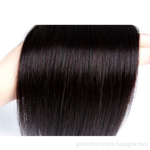 Hair Extension Raw brazilian Human cuticle aligned straight hair bundles